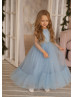 Dotted Tulle Flower Girl Dress Birthday Girl Dress